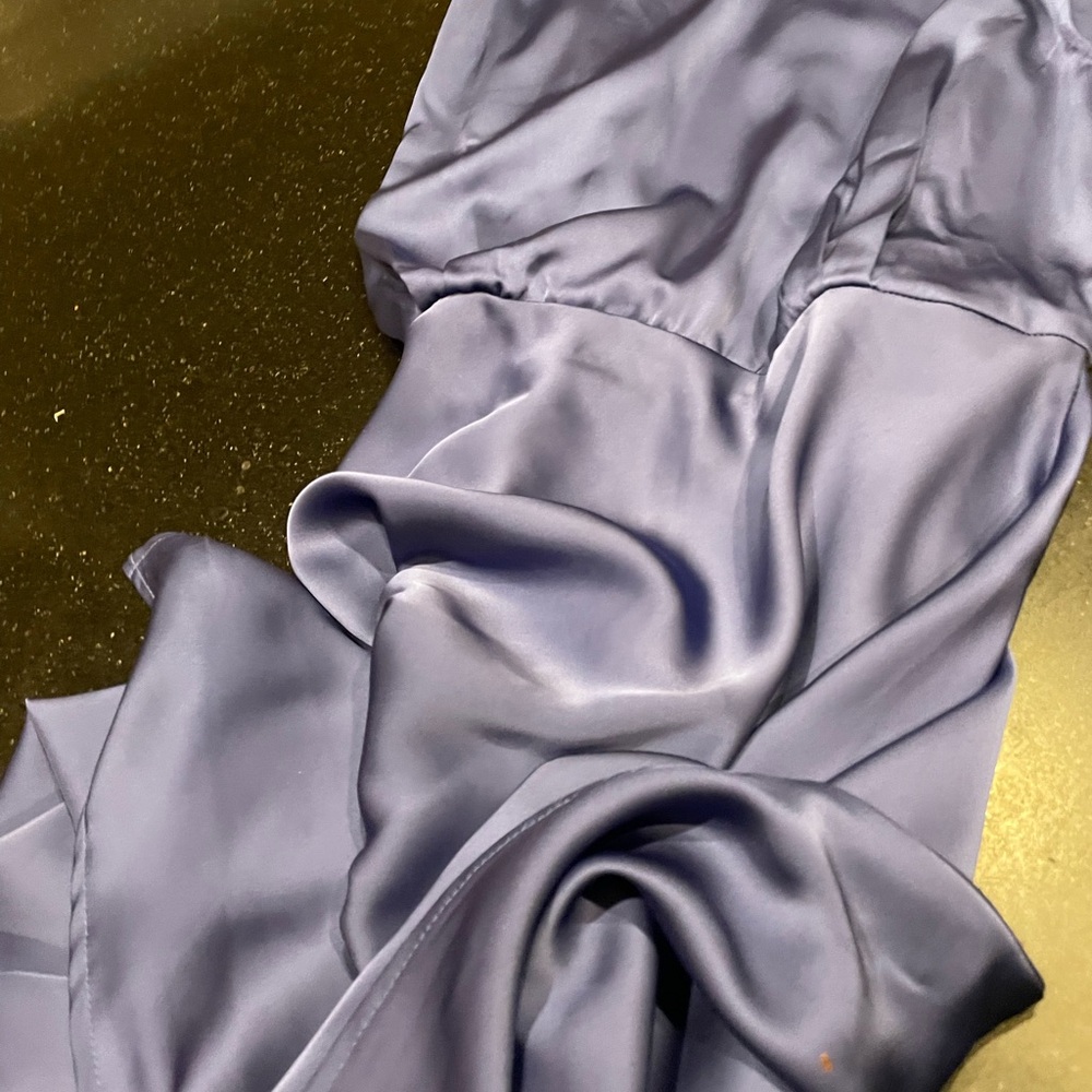 Lulu's Royal Blue Satin Maxi Dress - Picture 5 of 5
